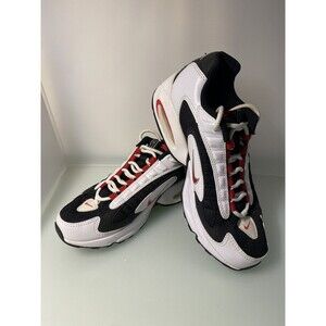 Nike Air Max Triax 96 'WHITE/RED-BLACK-METALLIC SILVER Womens Athelic Shoes 8